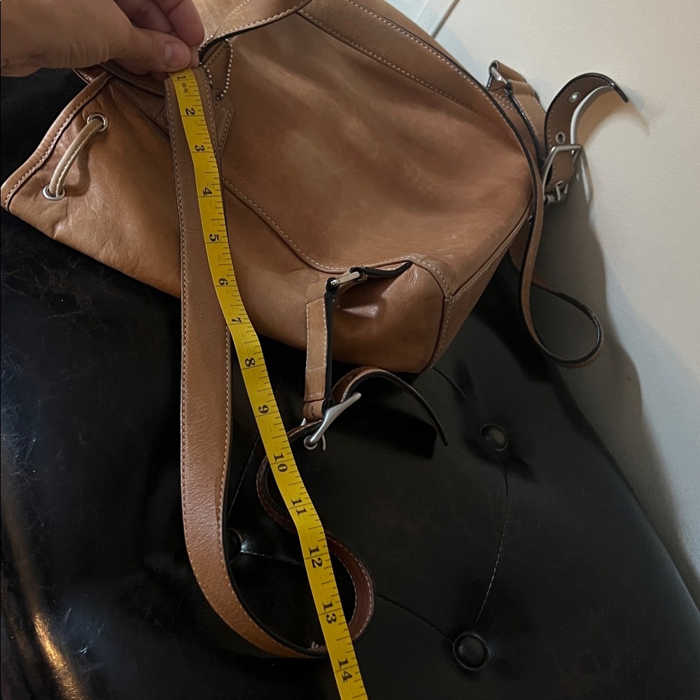 Vintage Coach Leather Buckle Backpack Bag - Picture 15 of 16